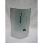 S & P Frosted Glass Clock